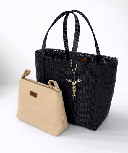 Midnight Basket Bag and Cooler Pouch Set