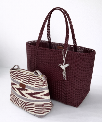 Mulberry Basket Bag and Cooler Pouch Set