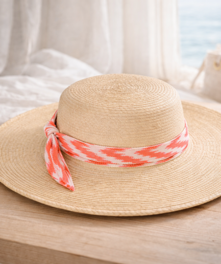 Coral Palm Hat