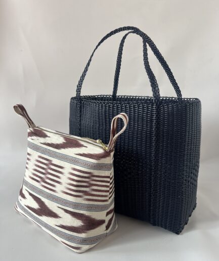 Midnight Basket Bag and Cooler Pouch Set