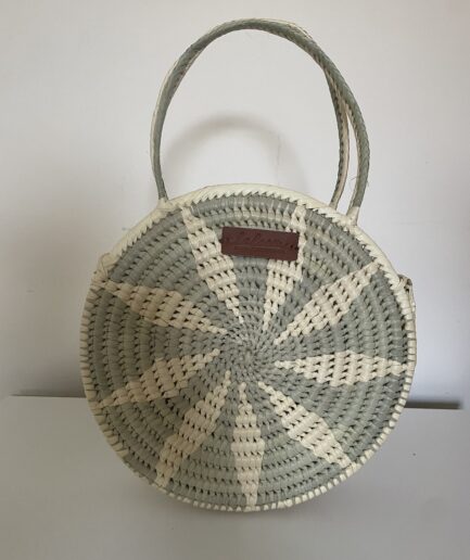 Sage Palm Leaf Bag