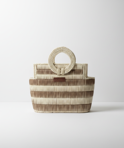 Coco Square Palm Leaf Bag