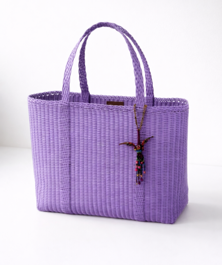 Lavender Basket Bag