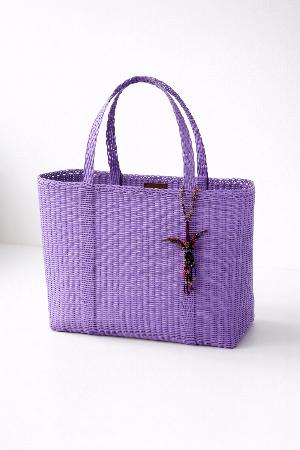 Lavender Basket Bag
